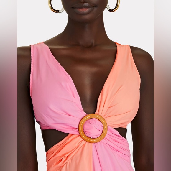 STAUD Passage Colorblock Cut-Out Maxi Dress - Picture 4 of 4